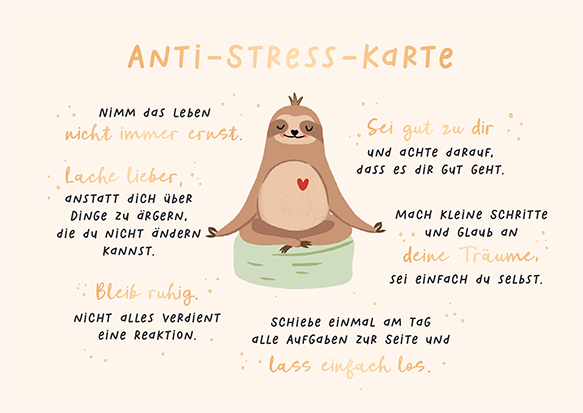 Anti-Stress-Karte