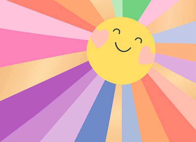 Bunte Sonne
