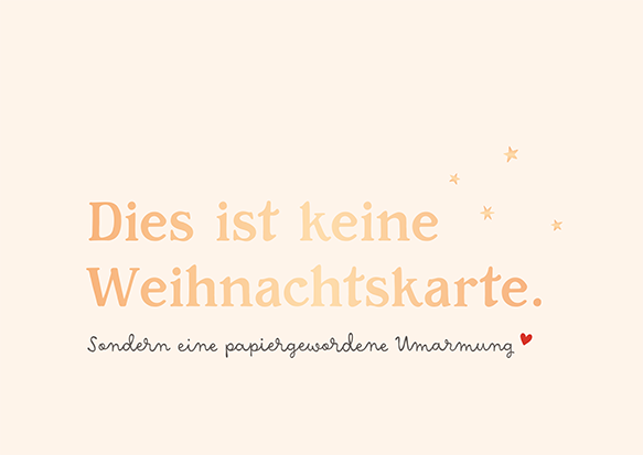 Dies ist keine Weihnachtskarte...