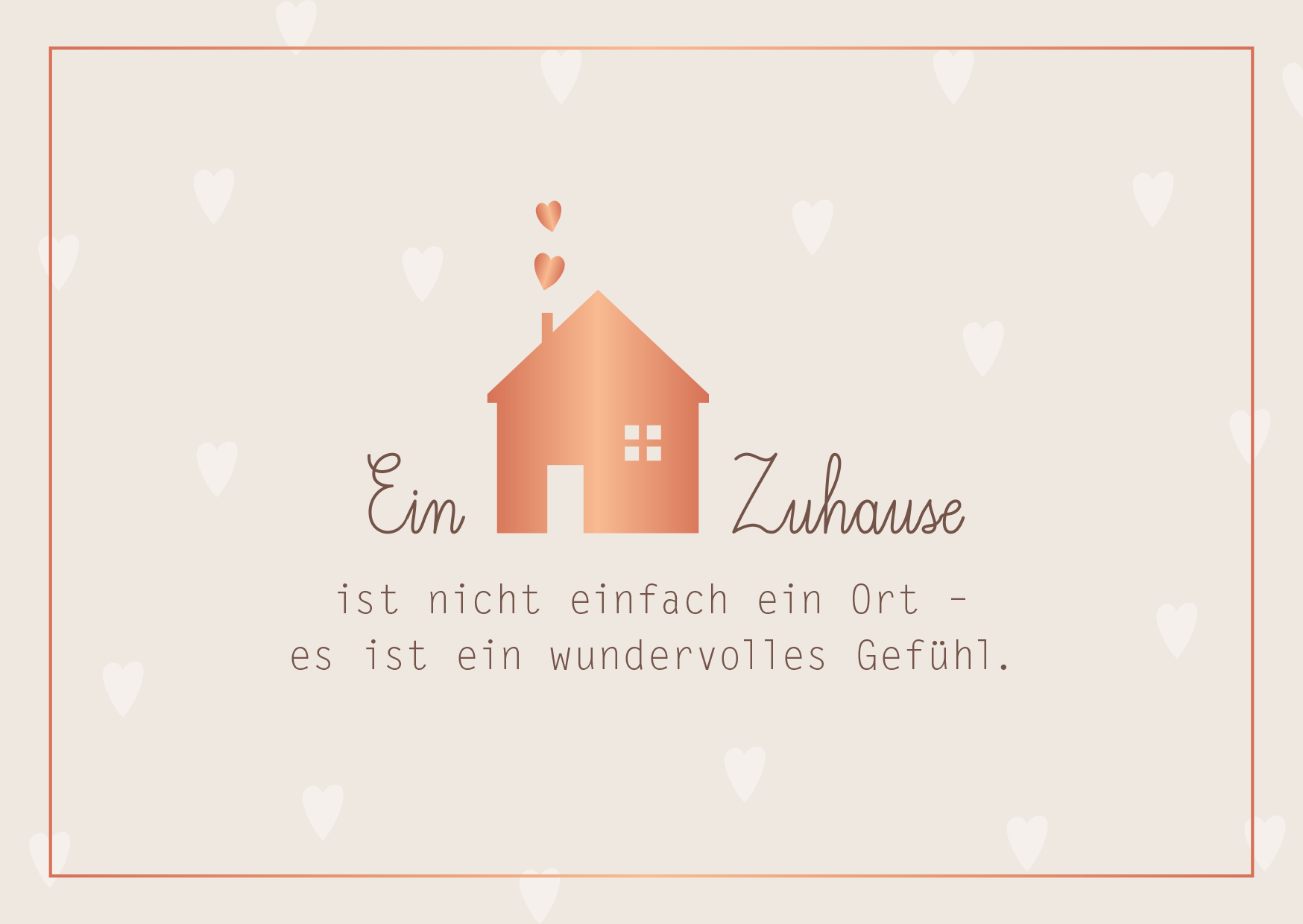 Ein Zuhause...