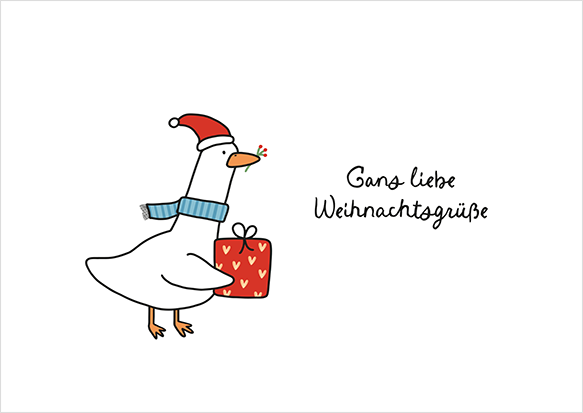 Gans liebe Weihnachtsgrüße