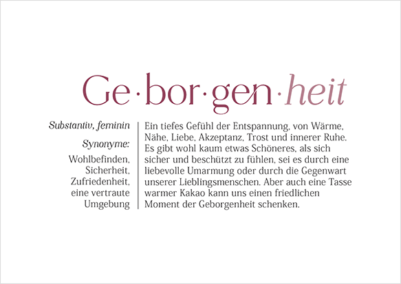 Geborgenheit