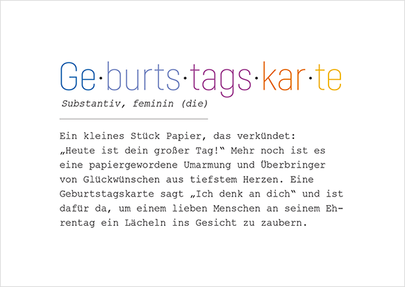 Geburtstagskarte