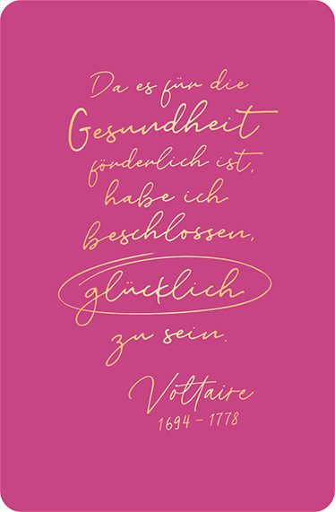 glücklich sein...