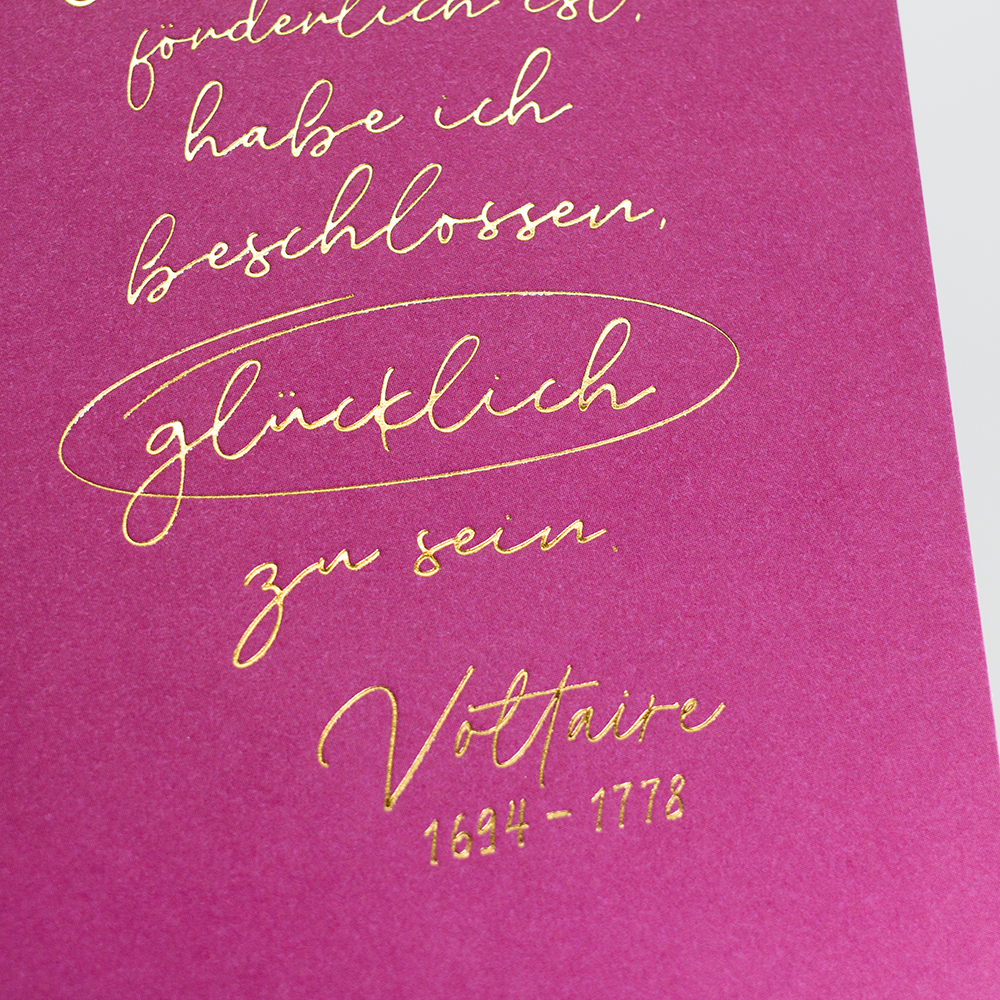 glücklich sein...