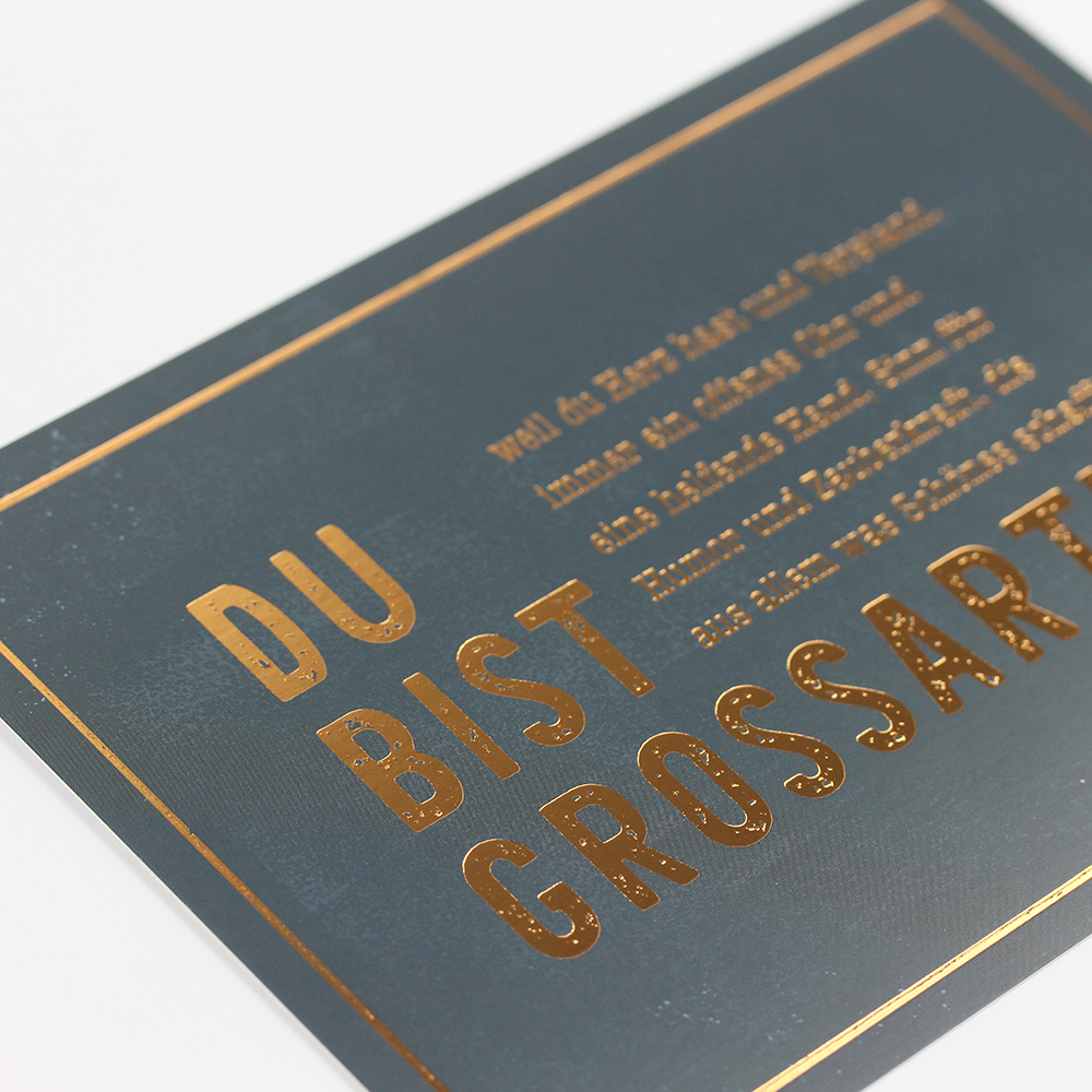 Du bist grossartig