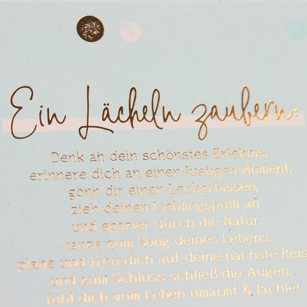 Ein Lächeln zaubern