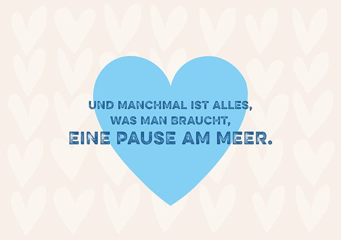 ... eine Pause am Meer.