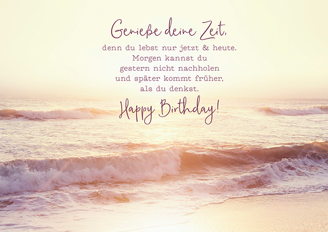 Genieße deine Zeit... ️ Grafik Werkstatt