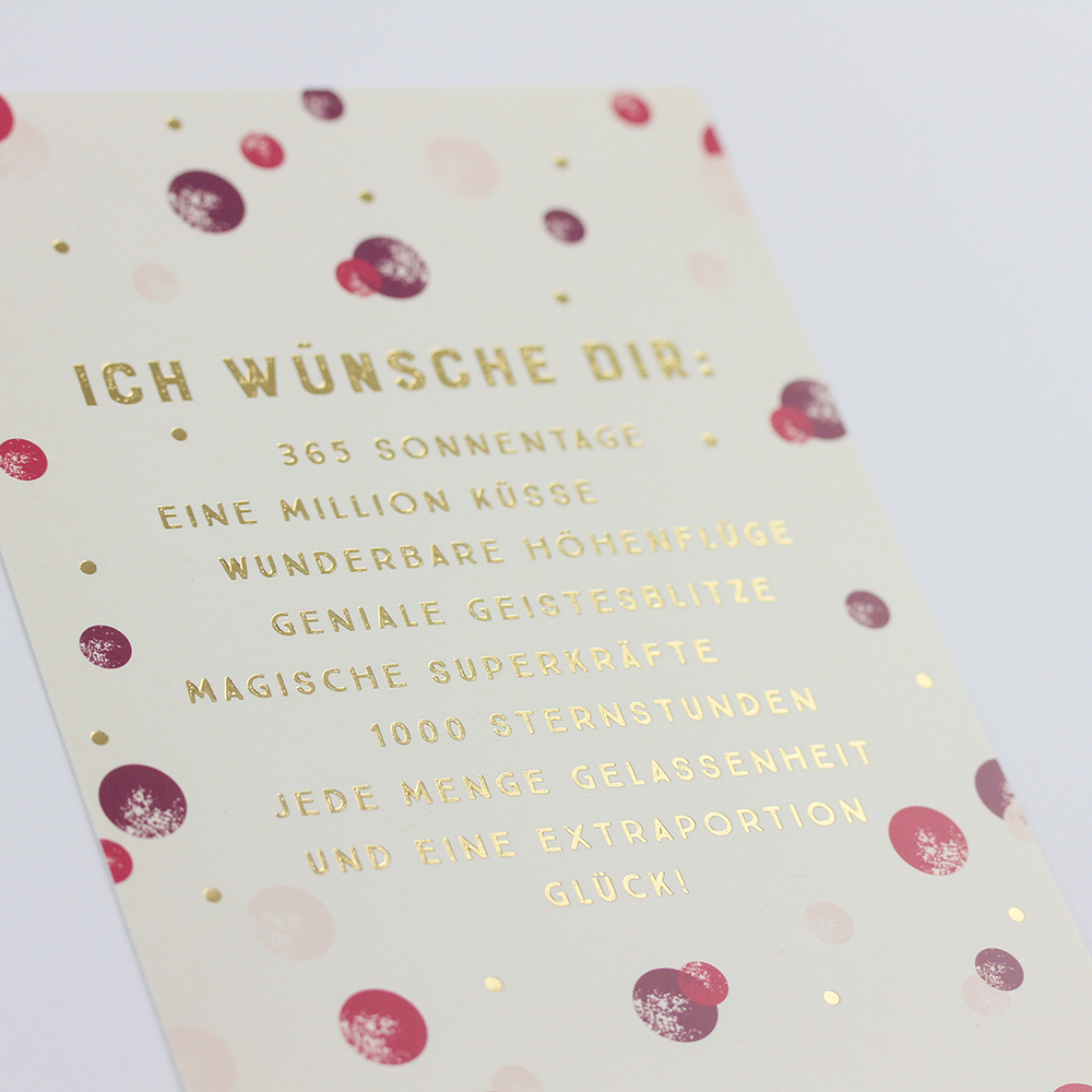 Ich wünsche dir...
