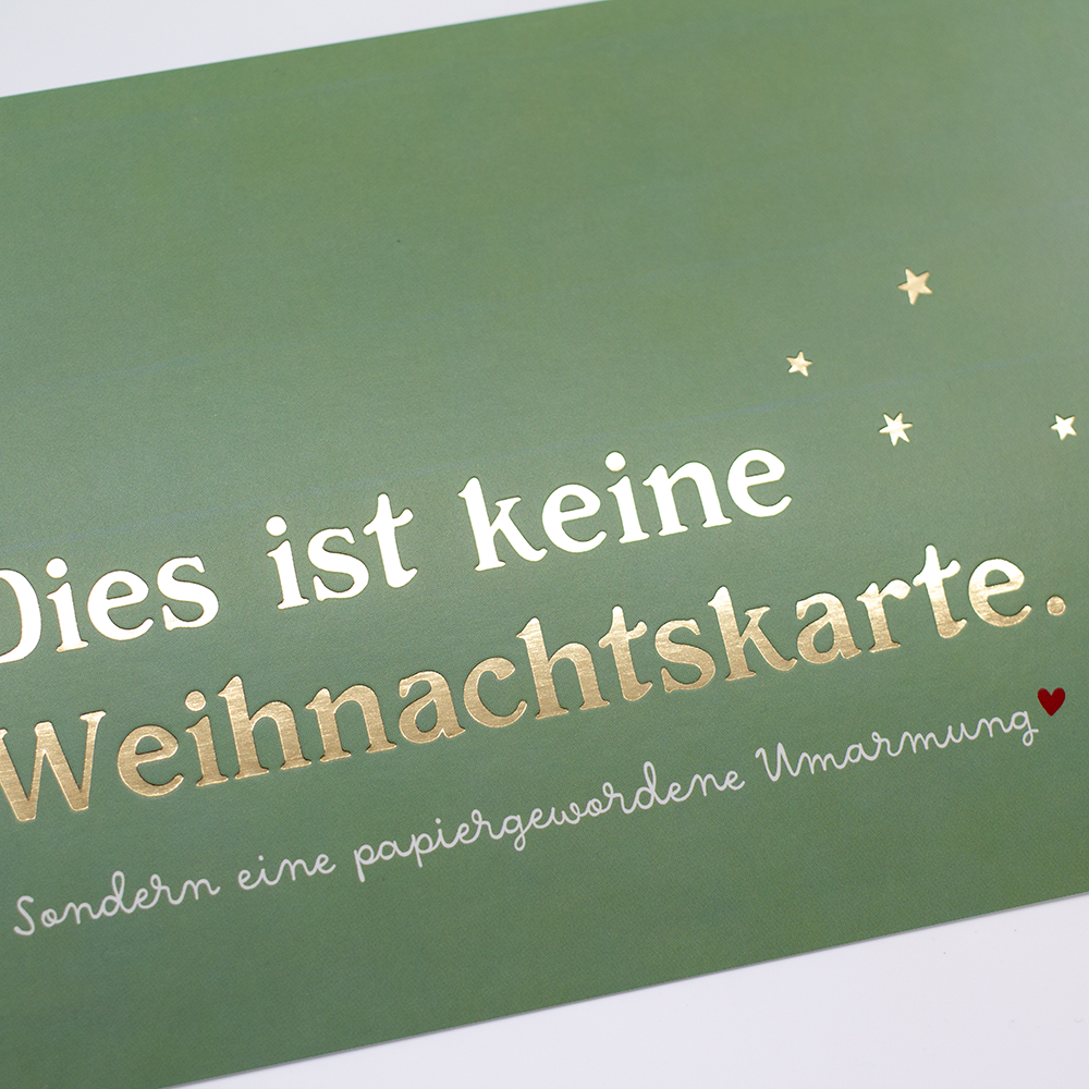 Keine Weihnachtskarte...