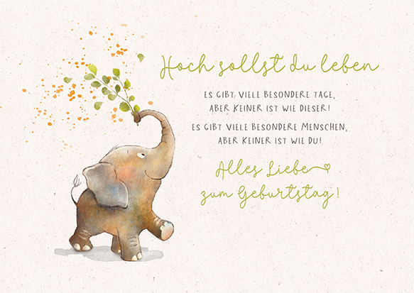 Hoch sollst du leben...