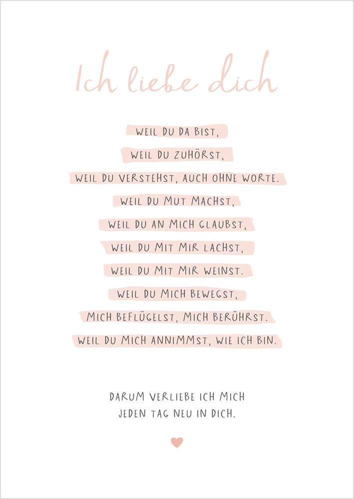 Ich liebe dich ️ Grafik Werkstatt