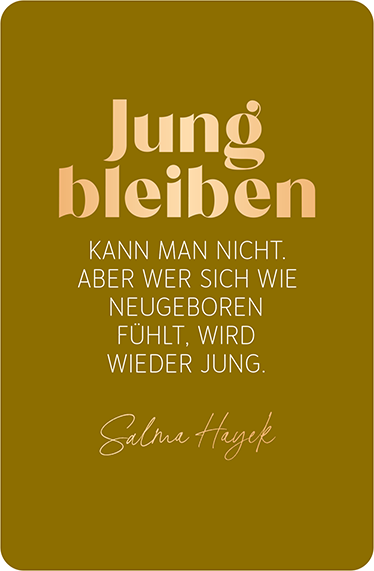 Jung bleiben...