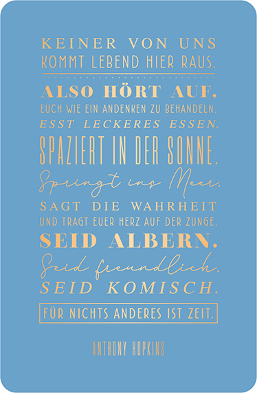 Keiner von uns...