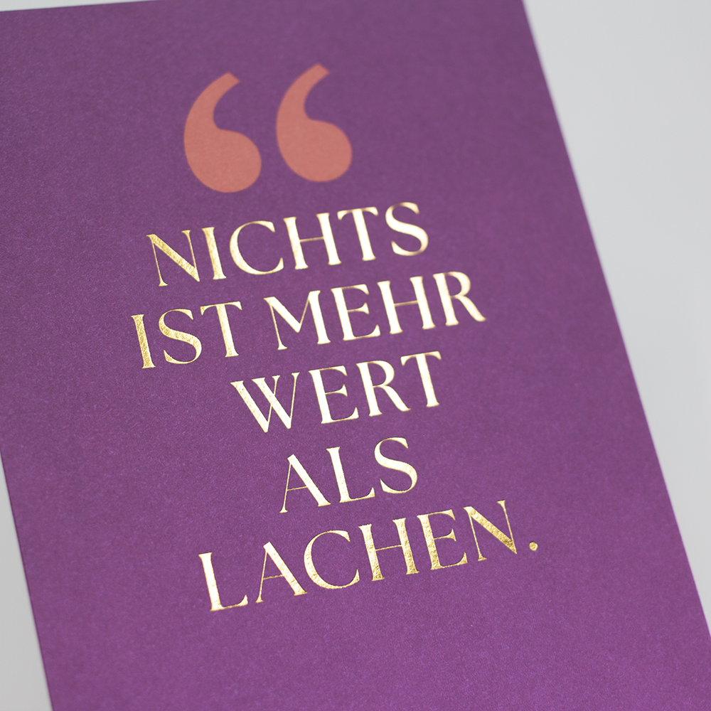 Lachen...