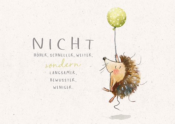 Nicht höher, schneller, weiter...