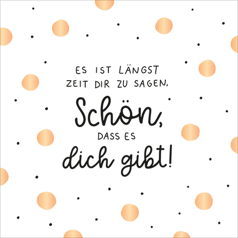 Es ist längst Zeit...