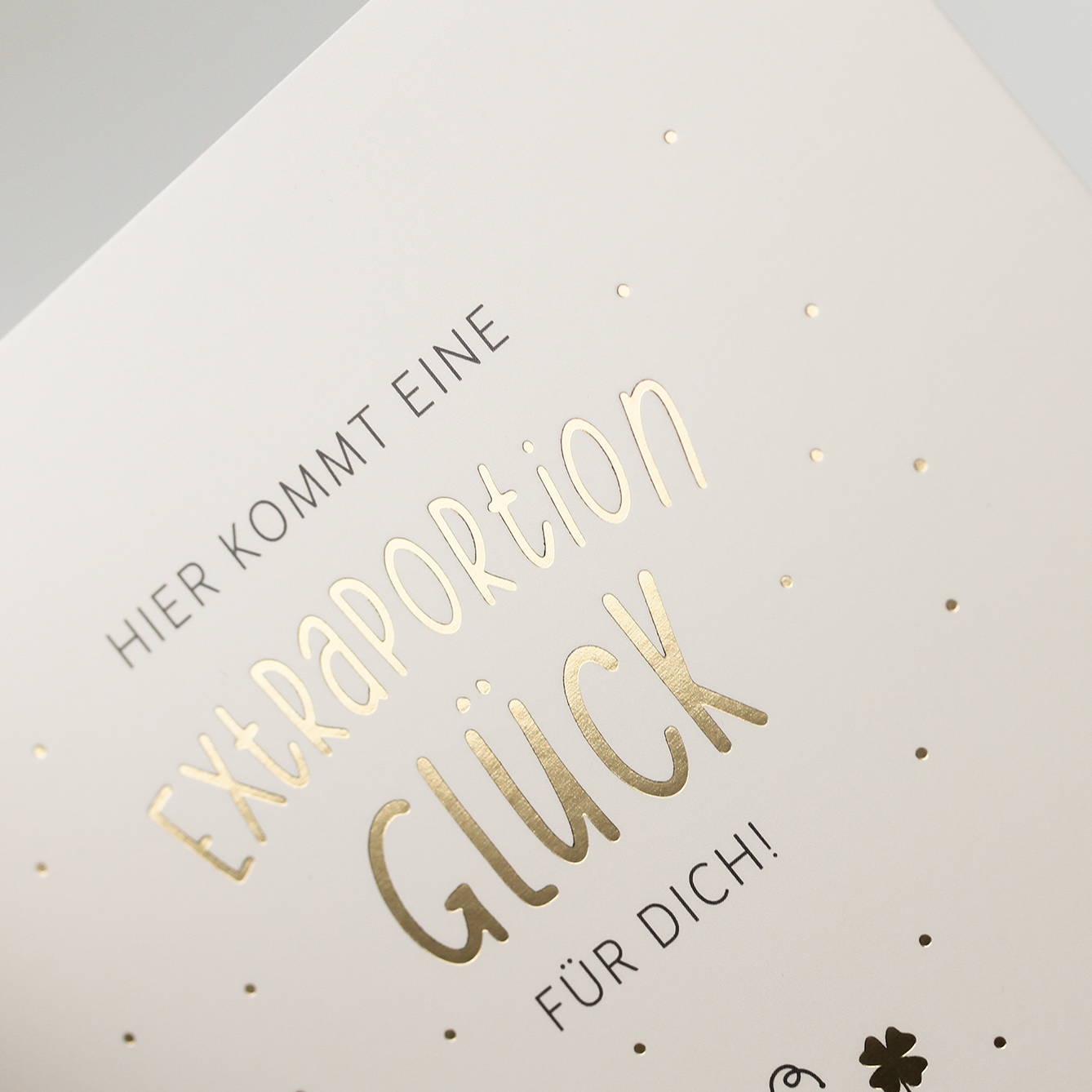 Extraportion Glück...