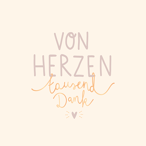 Von Herzen...