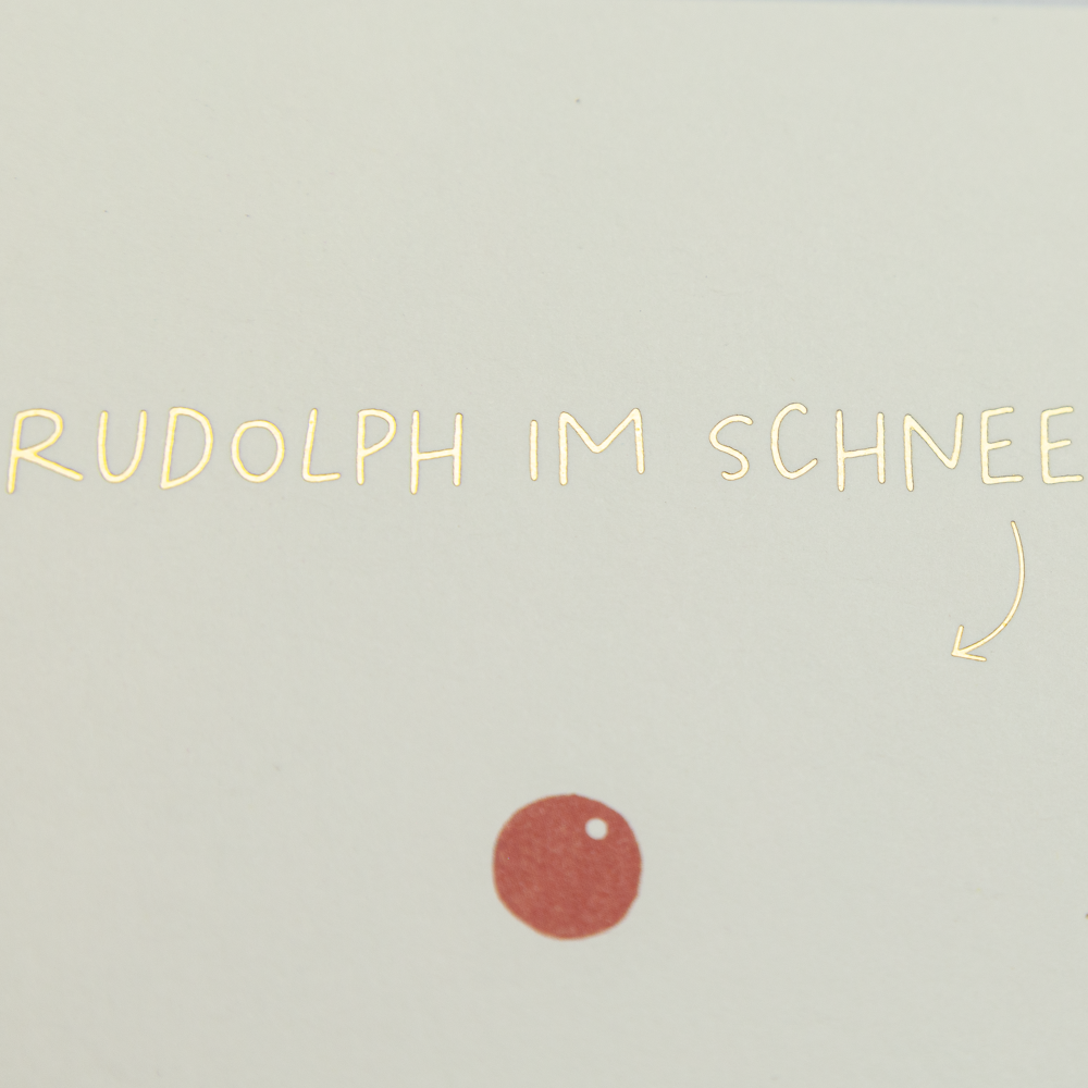 Rudolf im Schnee