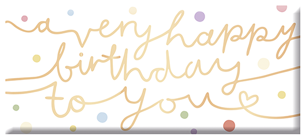 A very happy birthday to you