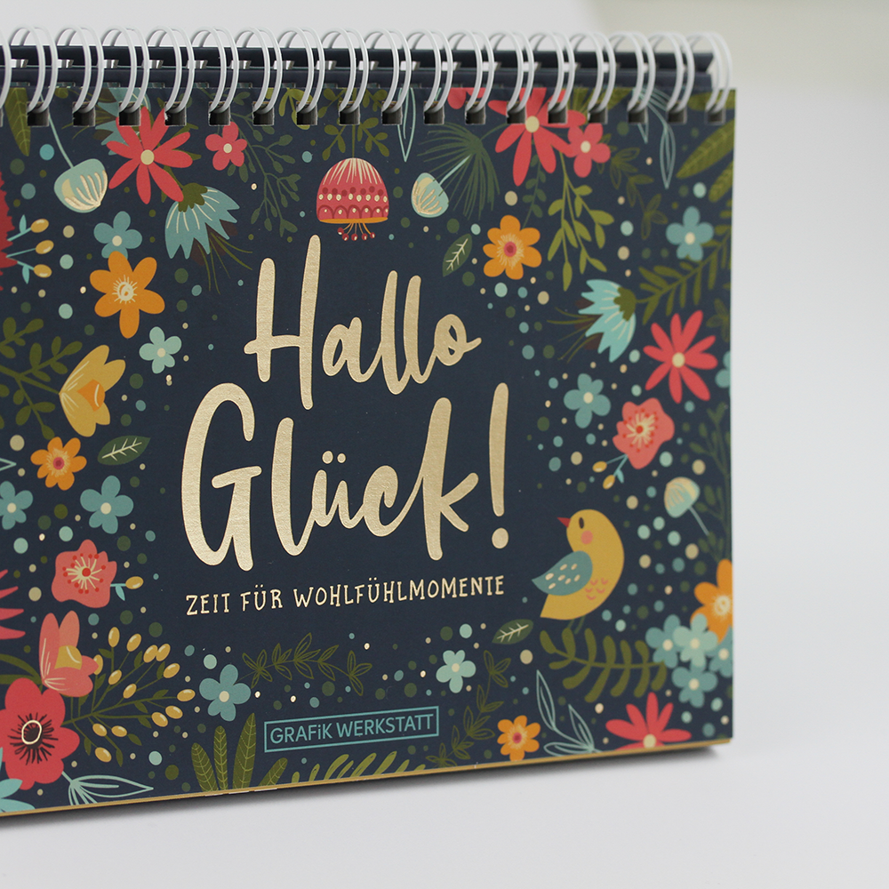 Spiralbuch klein Hallo Glück! 