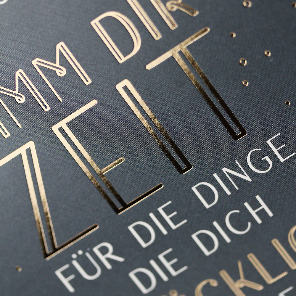 Nimm dir Zeit...
