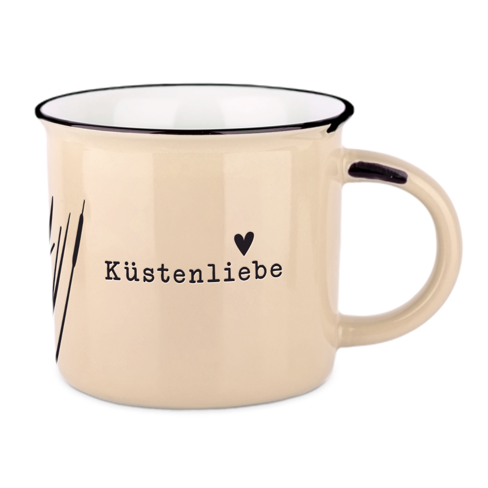 Becher Vintage Maritim Küstenliebe