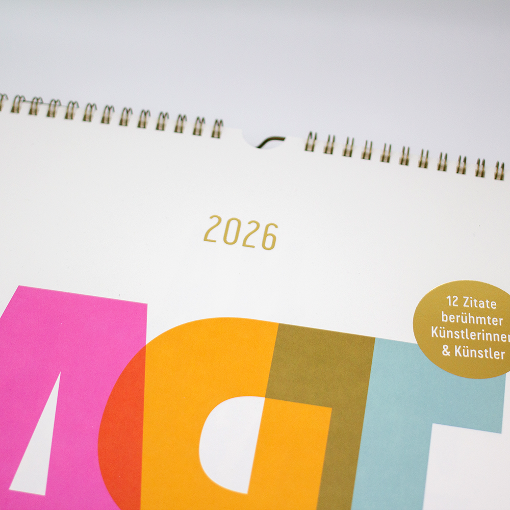 Wandkalender 2026 Art is for everybody 