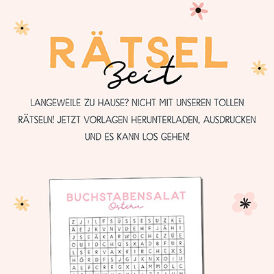 Buchstabensalat Ostern