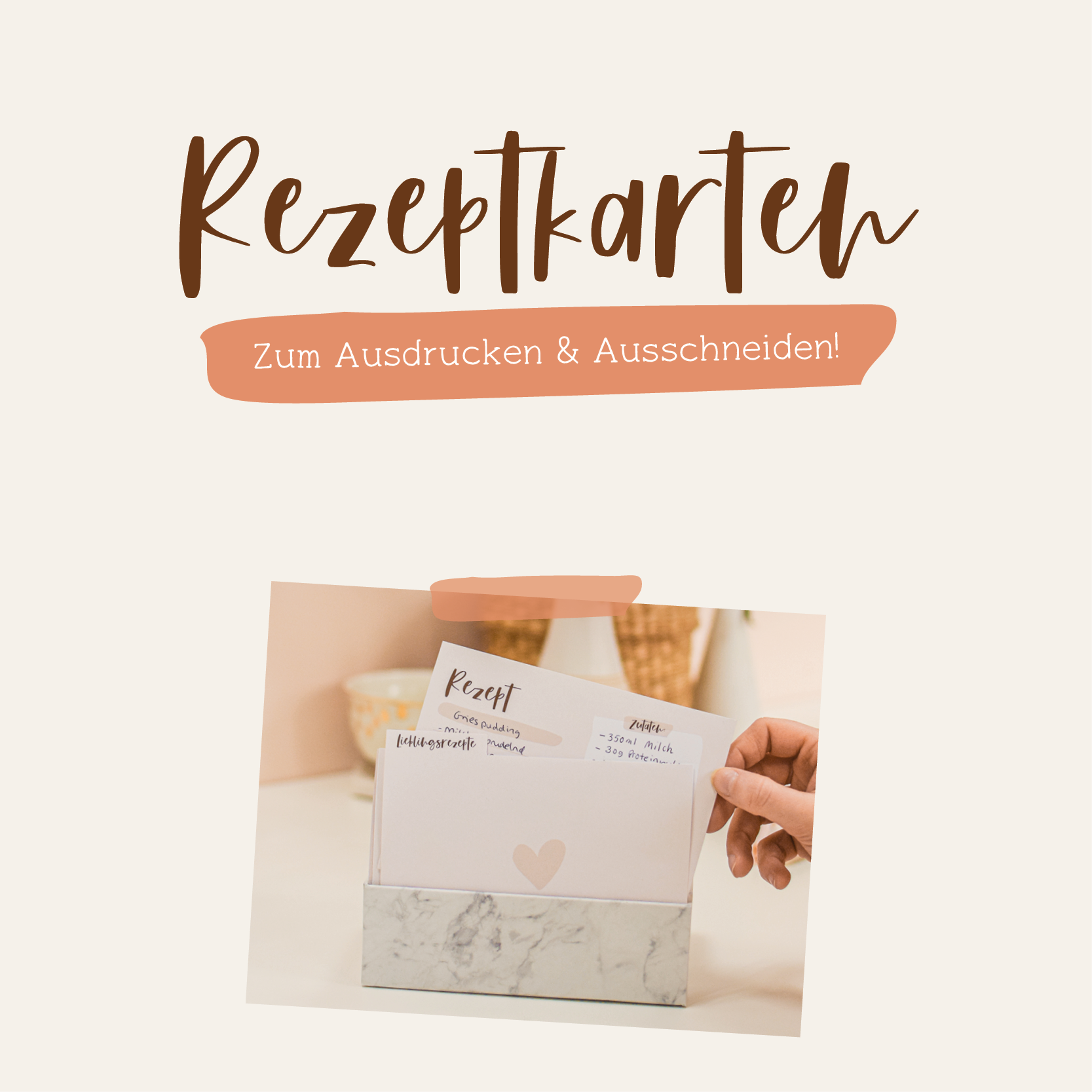 Rezeptkarten zum Ausdrucken