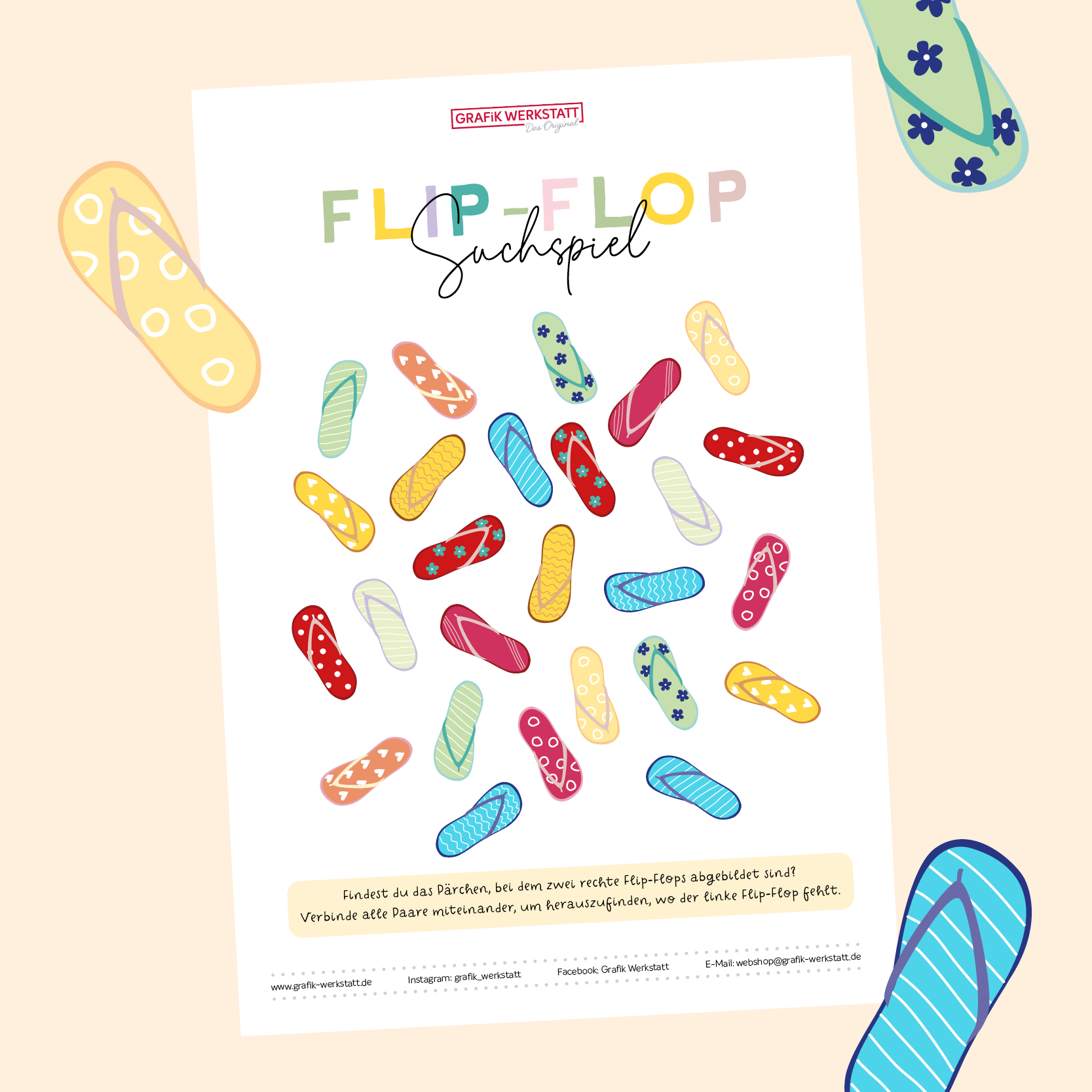 Flip-Flops Suchspiel